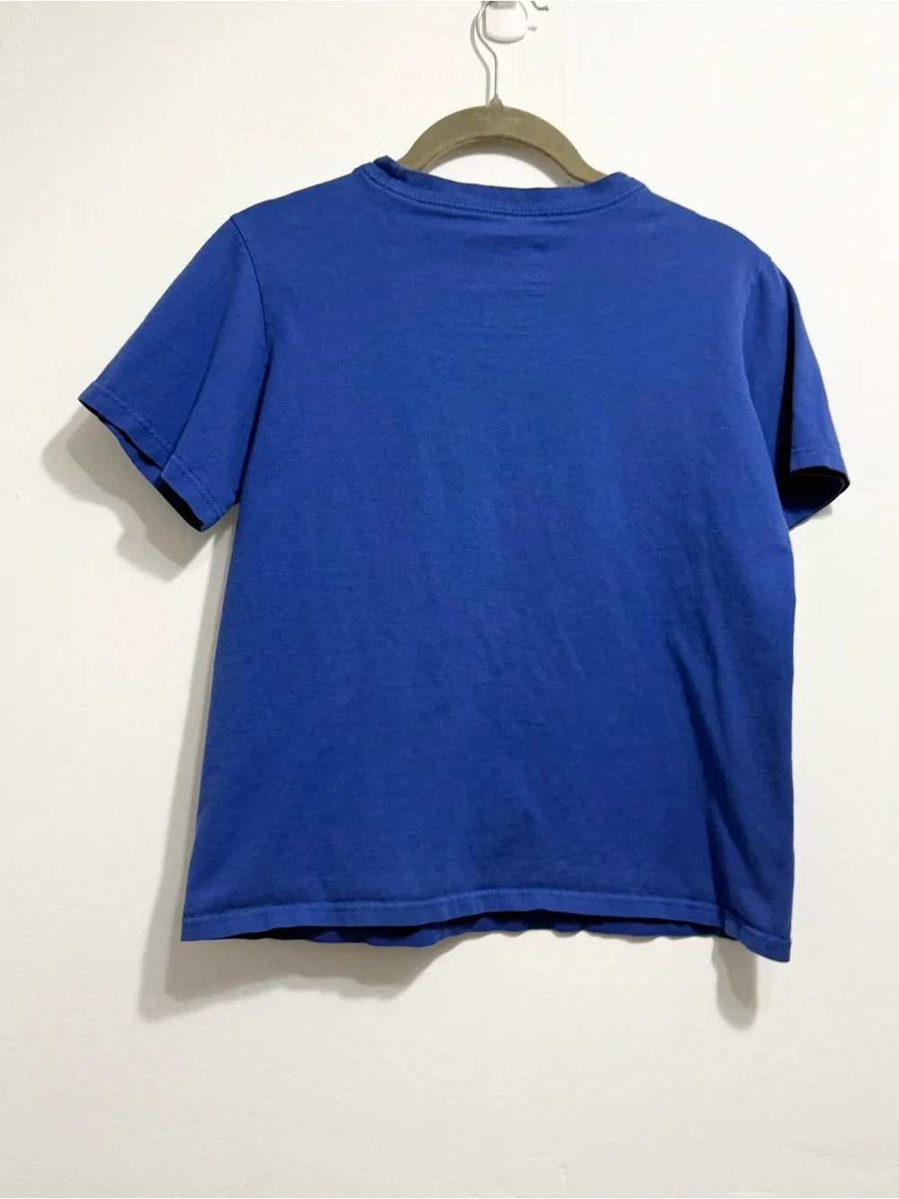 NIKE Boys Maybe You Should Practice Graphic T Shirt Blue Yellow Youth M